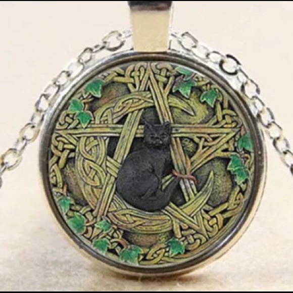 Jewelry - Witch cat necklace Jewelry - Witch cat necklace